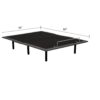 Twin Long Size Bed Foundation Base Metal Frame, Adjustable Bed Base With Wired Remote - Black - Image 6