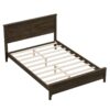 Full Size Platform Bed With Sturdy Slats Support - Espresso - Image 6
