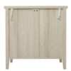 Hollow Carved 2 Door Accent Cabinet Sideboard Buffet Storage Cabinet With Adjustable Shelf For Entryway Living Room Bedroom - Natural - Image 11