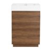 Modern Freestanding Bathroom Vanity With Single Undermount Sink And Double Drawers - Brown - Image 11