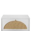 2 Door Shoe Rack, Rattan, Double Layer, Suitable For Living Room, Hallway - White - Image 18