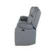 Raize - 3 Piece Power Living Room Set With Storage Console And Cup Holders - Gray - Image 13