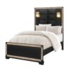 Lively - King Bed With Lamps And Glitter Detail - Black - Image 8