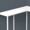 Corner Accent Console Table For Entryway, Contemporary And Modern - White - Image 8