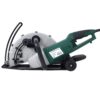 Portable Electric Corded Circular Concrete Saw 14" Wet / Dry Cutter 2600W Green Steel With Water Line & Guide Roller - Green - Image 4