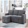 Territory - Pull Out Sofa Bed With Design - Dark Gray - Image 9