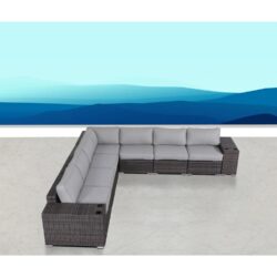 Premium Outdoor Lounge Set With Cushions - Gray Mix