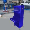 6 Drawer Lockable Tool Cabinet On Wheelsб Steel Rolling Tool Chest With Detachable Toolbox, 2 In 1 Garage Workshop Storage Organizer With 4 Universal Casters - Blue - Image 13