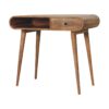 Writing Desk, Curved - Chestnut - Image 7