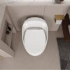 Modern Egg Shape Toilet 1.28 Gpf Single Flush Ceramic - White - Image 12