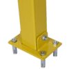 Square Parking Bollard Pole Barrier With Lock For Car Parking Protection And Home Garage Street Decor - Yellow - Image 4