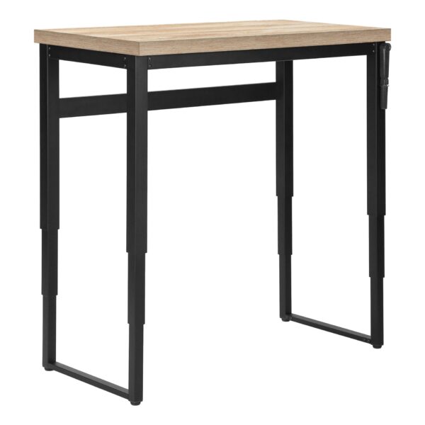 Computer Desk, Home Office, Standing, Adjustable, Laptop, Contemporary & Modern - Natural