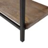 Industrial Style Metal Frame Accent Desk With Side Shelving - Gray - Image 6