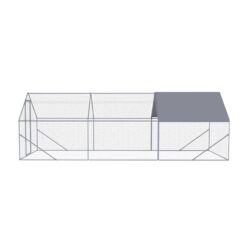 Outdoor Chicken Coop Large Space For Farm Use - Silver Gray