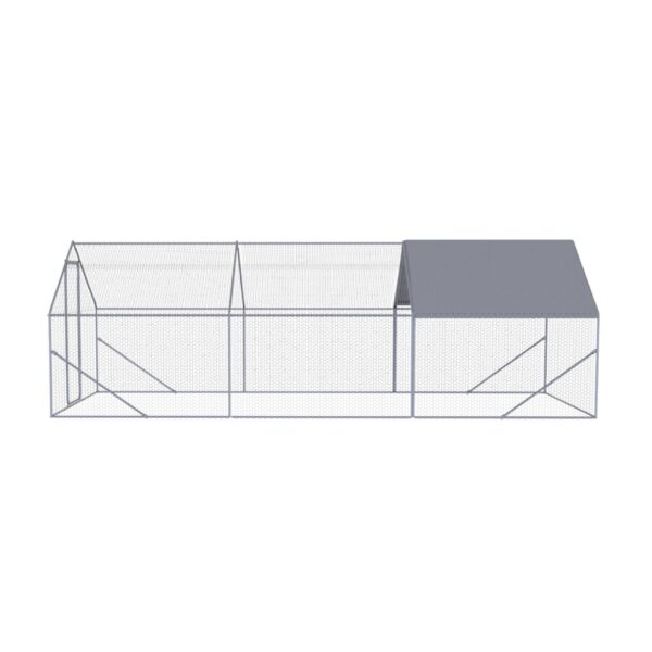 Outdoor Chicken Coop Large Space For Farm Use - Silver Gray