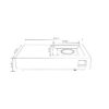 Propane Gas Fire Pit Table, 50000 Btu Rectangular Concrete Fire Pit For Outside Patio Deck Garden Backyard - Light Gray - Image 3