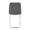 Modern Simple Light Luxury Dining Chair With Metal Legs For Home And Bedroom, (Set of 2) - Dark Gray - Image 9