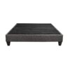 14" Queen Size Upholstered Platform Bed Base, Mattress Foundation - Dark Gray - Image 5