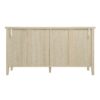 Hollowed Out Cabinet With 4 Doors, American Furniture, Suitable For Bedroom, Living Room, Study - Natural - Image 8