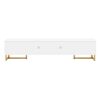 TV Stand, Entertainment Center TV Media Console Table, Modern TV Stand With Storage, TV Console Cabinet Furniture For Living Room - White - Image 12