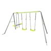 Xns081 Interesting Swingset With Plastic Safe Swing Set 440Lbs For Outdoor Playground For Age 3+ With Face To Face Without Tee - Lime Green - Image 4