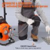 Vevor Drain Cleaning Machine 100Ft X 3 / 8" Auto Feed Sewer Snake Orange - Orange - Image 2