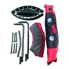 Ladybug Shaped Children's Trampoline And Red Iron Tube Foldable For Kids Age 3 7 Indoor Outdoor Use - Brushed Nickel - Image 8