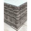 6 Person Outdoor Sofa Set With Premium Cushions, All Weather Wicker - Dark Blue / Gray Mix - Image 9