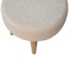 Petite Footstool - Cream / Brown - Image 2