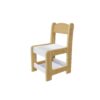 3 In 1 Kids Study Table & Chairs Set Multi Functional Activity Table With Detachable Blackboard Top - Natural Wood - Image 9