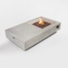 Propane Gas Fire Pit Table, 50000 Btu Rectangular Concrete Fire Pit For Outside Patio Deck Garden Backyard - Light Gray - Image 4