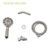 Multi Function Adjustable Hand Shower 7 Function Hand Shower, Wall Mounted - Brushed Nickel - Image 7