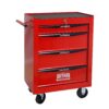 Rolling Metal Tool Chest With 4 Drawers, 20" Steel Storage Cabinet With Ball Bearing Slides - Red / Black - Image 12