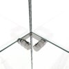 Modern Display Cabinet With LED Lights, Tempered Glass 2 Door Storage Case With 3 Shelves For Living Room - Transparent - Image 13