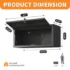 Heavy Duty, Metal Wall Mounted Tool Storage Cabinet Steel Metal Garage Storage Cabinet - Black / Gray - Image 3