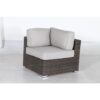 4 Person Wicker Outdoor Lounge Set With Cushions And Fire Pit - Brown / Gray - Image 7