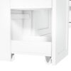 Freestanding Buffet With Hutch, Large Kitchen Pantry Storage Cabinet Cupboard With Pull Out Side Cabinet, Door Shelves And Drawer - White - Image 17