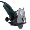 Portable Electric Corded Circular Concrete Saw 14" Wet / Dry Cutter 2600W Green Steel With Water Line & Guide Roller - Green - Image 8