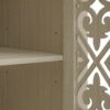 Hollowed Out Cabinet With 4 Doors, American Furniture, Suitable For Bedroom, Living Room, Study - Natural - Image 18
