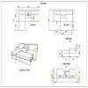 Territory - Pull Out Sofa Bed With Design - Dark Gray - Image 3