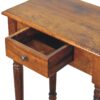 Turned Leg Writing Desk - Chestnut - Image 4