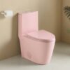 1.1 / 1.60 Gpf Dual-Flush One Piece Toilet, Water-Saving Elongated Comfort Height Floor Mounted, Soft Close 1000 Gram Map Flushing Score Toilet 23T01-Rs - Rose - Image 26
