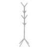 Coat Rack, Hall Tree, Free Standing, 8 Hooks, Entryway, Contemporary & Modern - Silver - Image 3