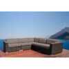Ana - Outdoor Sectional Sofa With Cushions - Brown - Image 4