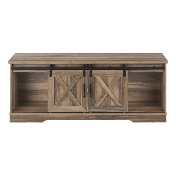 TV Stand, Console, Media Entertainment Center, Storage Cabinet - Brown