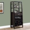 Home Bar Wine Rack Storage Cabinet - Espresso - Image 4