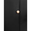 Multifunctional Tipping Bucket Shoe Cabinet With Storage Shelf & 6 Flip Drawers, Large Hall Tree With Tempered Glass Doors, Foyer Cabinet With 4 Hooks For Hallway - Black - Image 18