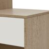 Modern Multi Functional Shoe Storage Bench & Cabinets With Adjustable Shelves - Gray / Natural Wood / White - Image 7