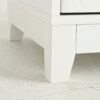 Modern Upholstered Glass Display Cabinet With Adjustable LED Light - White - Image 17