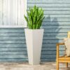 Cast Planter Magnesium Oxide - Matte White - Image 2